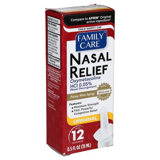 Family Care Nasal Relief Pump Mist Spray .5OZ @ www.LVScripts.com